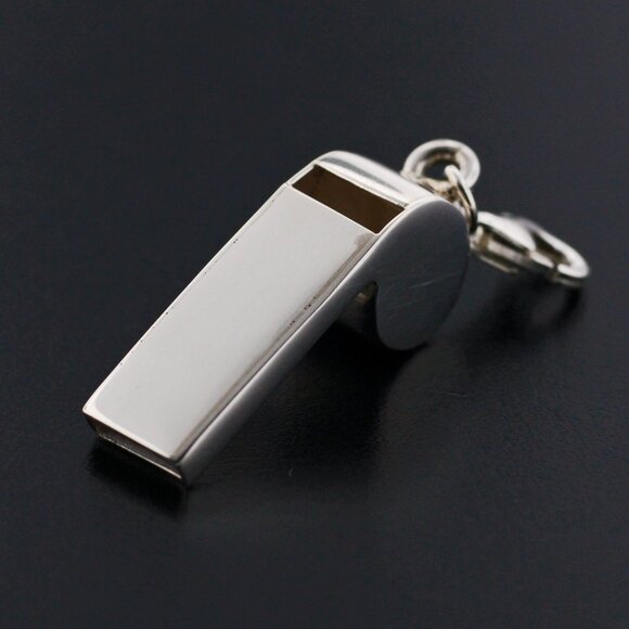 Jewelry - Handcrafted Sterling Silver - Police Whistle Charm